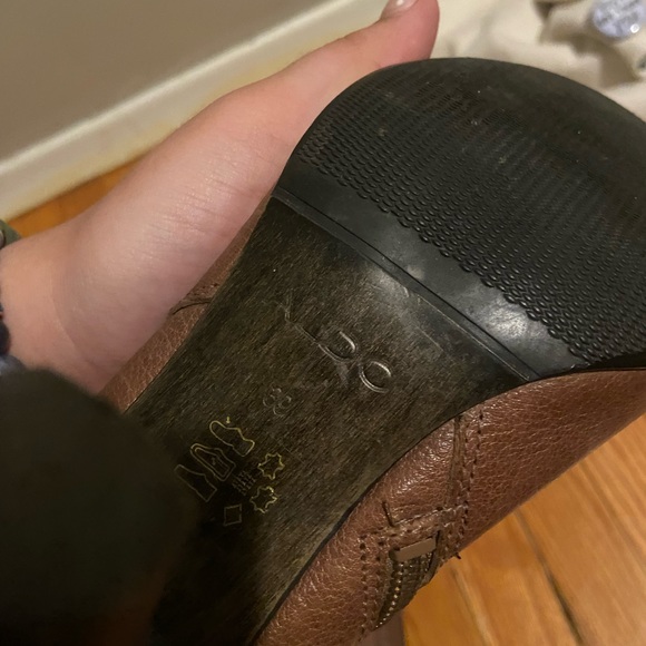 Y2K brown faux leather below knee boots - Picture 4 of 4